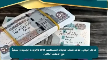 عاجل اليوم.. موعد صرف مرتبات أغسطس 2025 والزيادة الجديدة رسمياً مع الإعلان الكامل